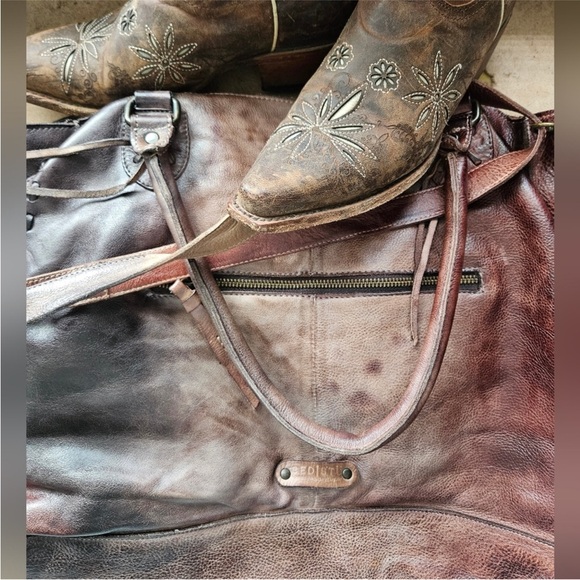 BED Stu Starry Night Rockaway Leather Bag EUC - Picture 11 of 11